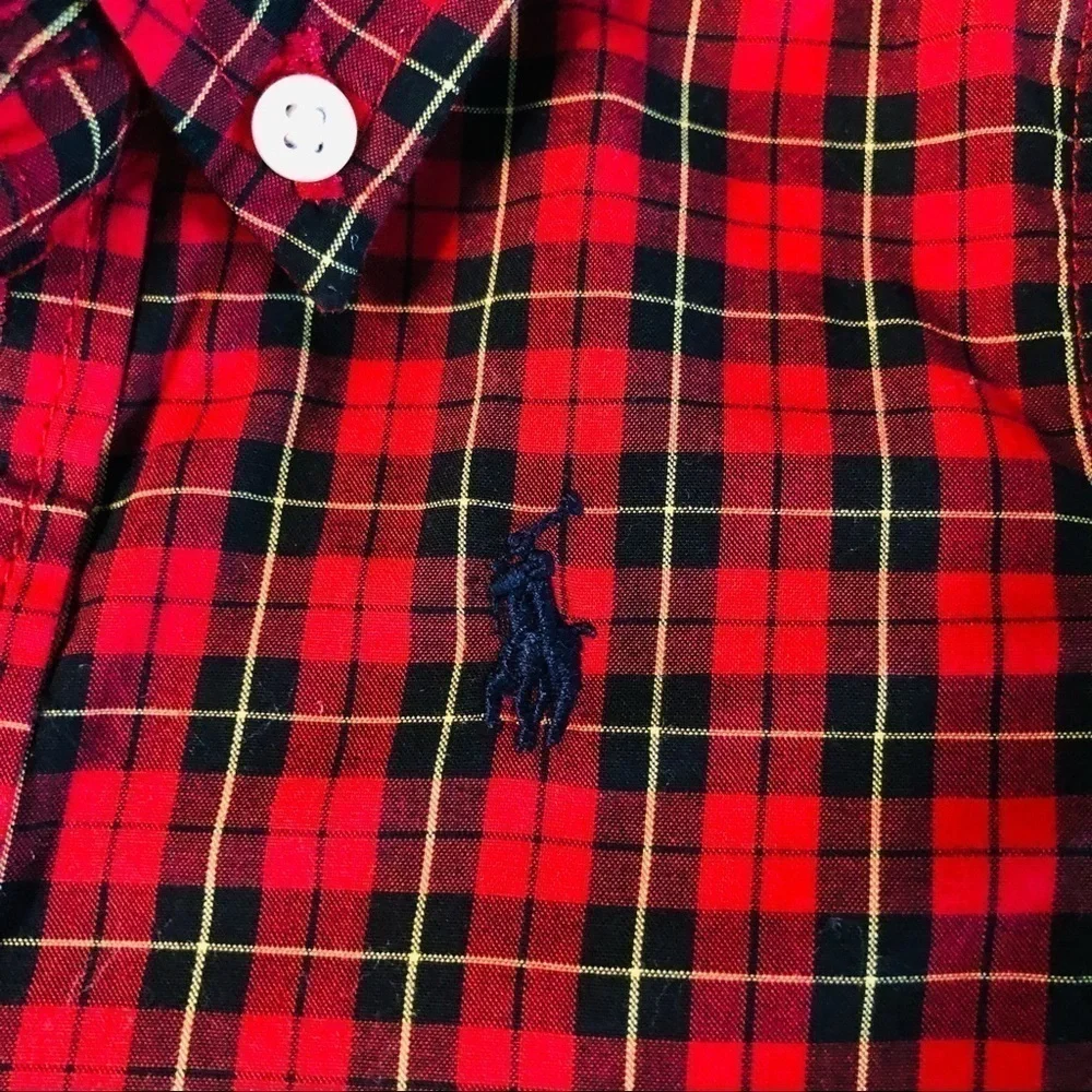 POLO RALPH LAUREN - Infant boys shirt and Christmas pants size 6 months